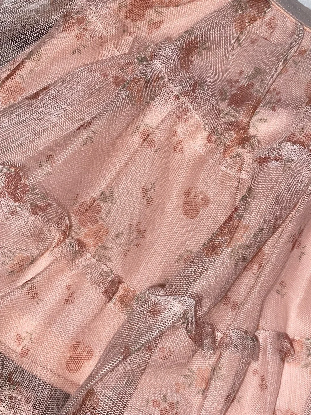 Carter's 18 Months White Eyelet Sleeve Tee with Pink Tulle Skirt